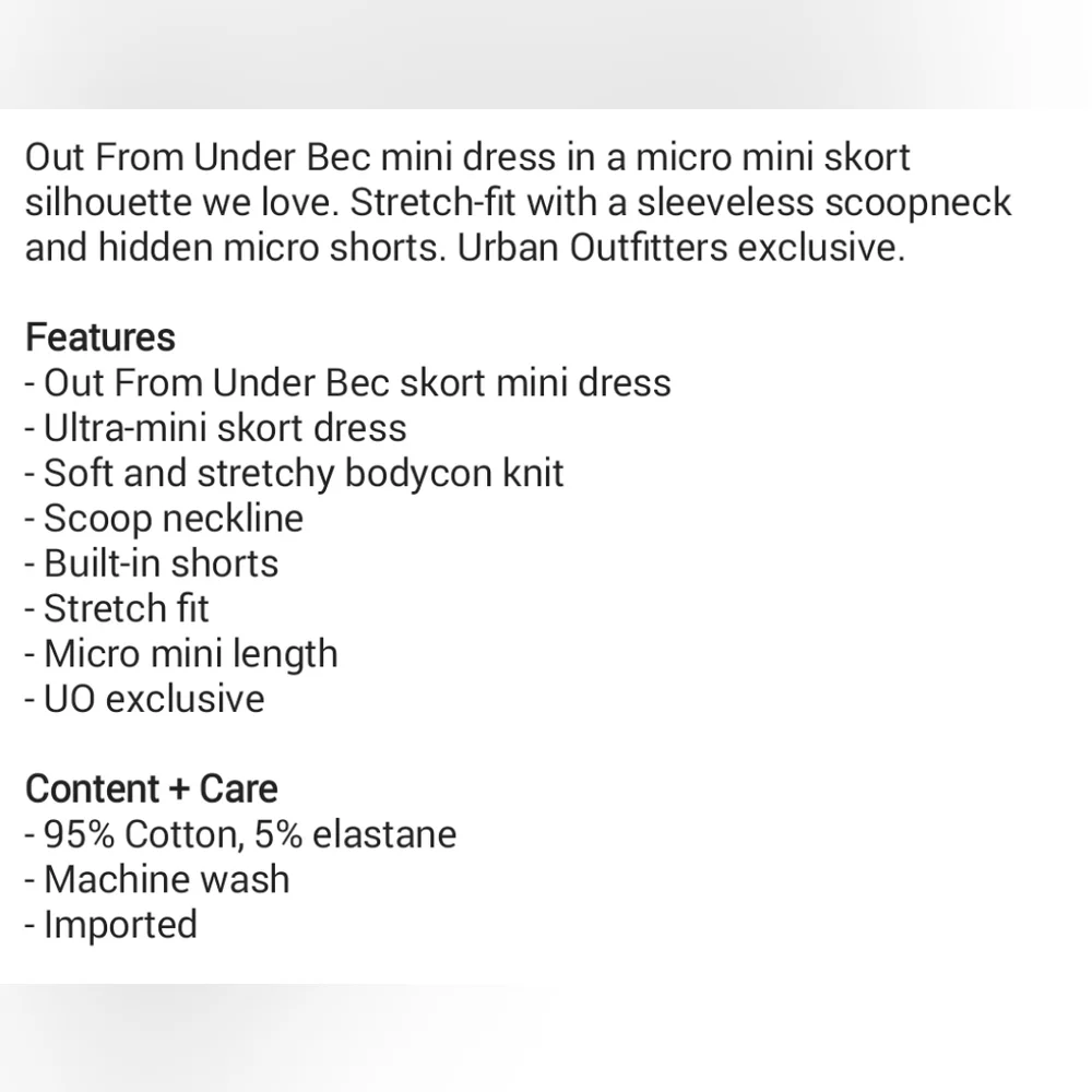 UO Bec Skort Mini Dress In Red - Picture 5 of 5